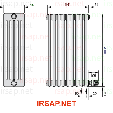 Радиатор IRSAP Tesi 62000/9 T26 CL 01